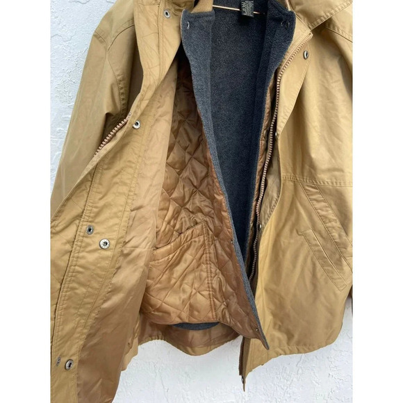 Redhead Mens Long Sleeve Quilted Double Hoodie Jacket Brown Sz XXL - Picture 10 of 14